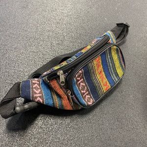 Unisex Aztec Drug Rug style Fanny pack waste bag